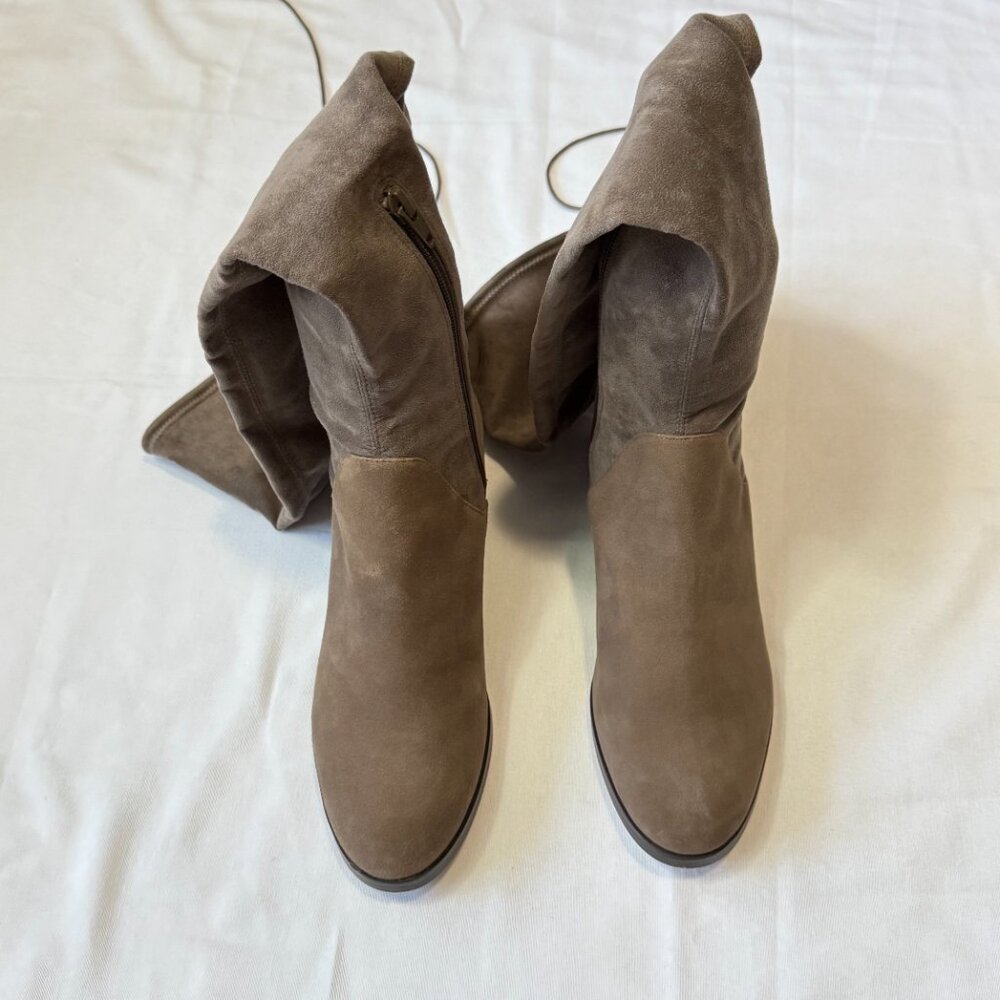 Sole Society Ravena Over-the-Knee Boots - Mushroom Flocked - Size 7.5 - Picture 5 of 10